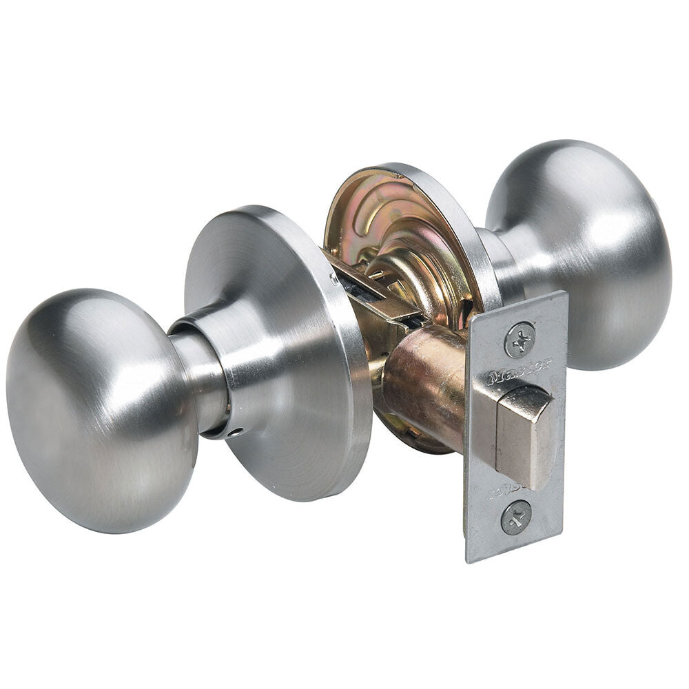 Satin Nickel Finished Hall and Closet Passage Door Knob BC0415BOX