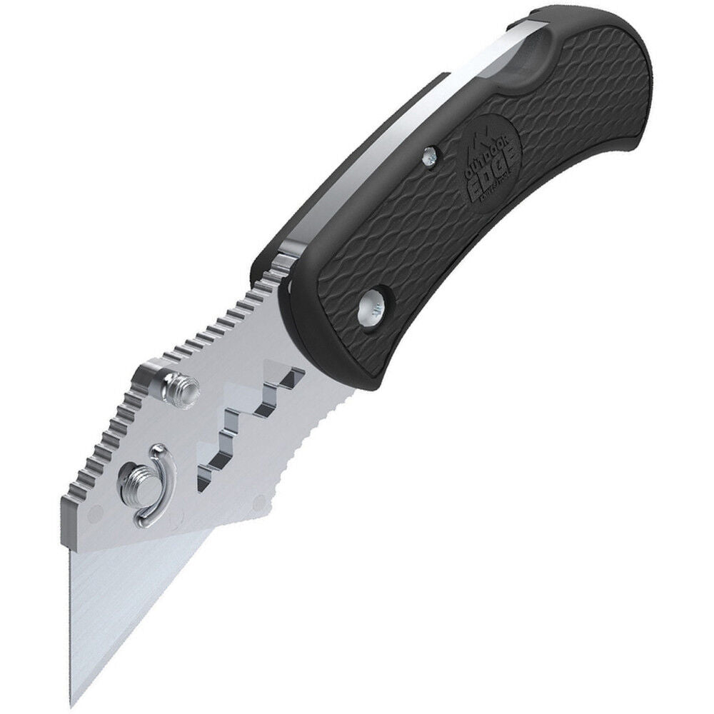 BOA Razor Folding Utility Knife with 3 Blades Black BOK-20C