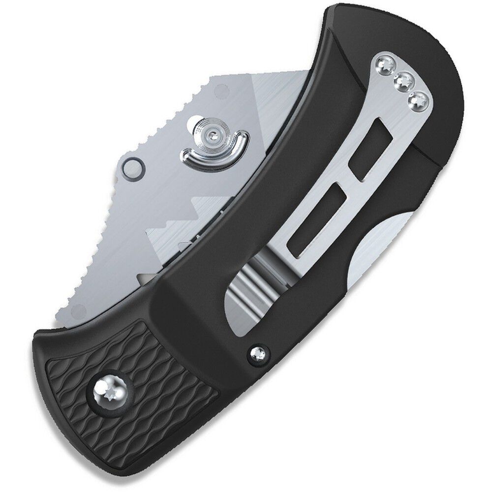 BOA Razor Folding Utility Knife with 3 Blades Black BOK-20C