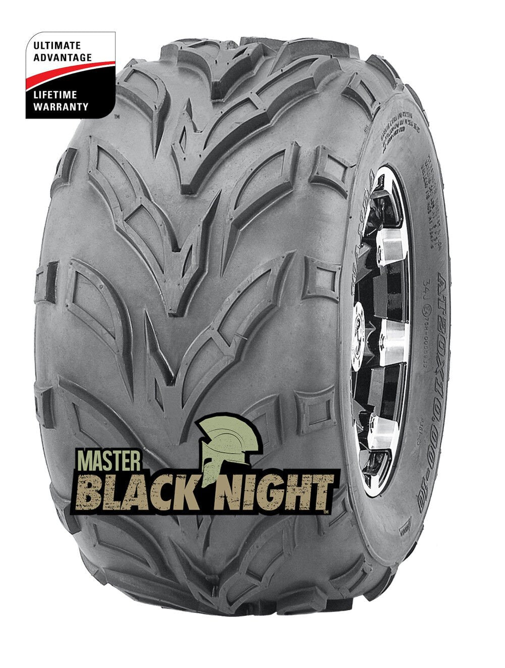 22x10.00-10 4P TL Black Night ATV Tire (Tire Only) 541045