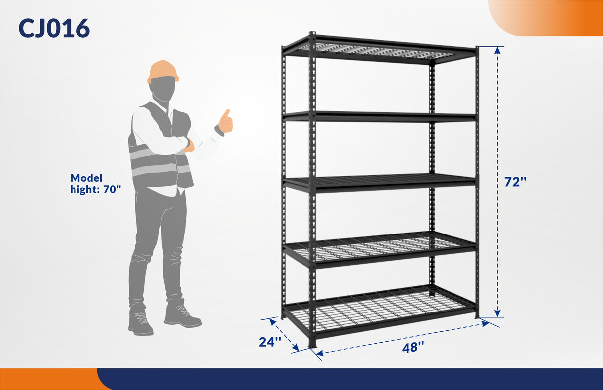 5-Tier Wire Storage Shelving