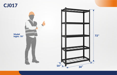 Light Duty 5-Tier Wire Storage Shelving