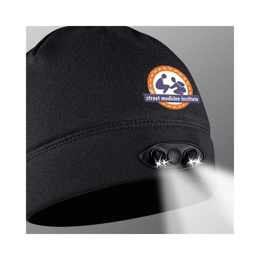 Black LED Headlamp Beanie CUBWB-4553