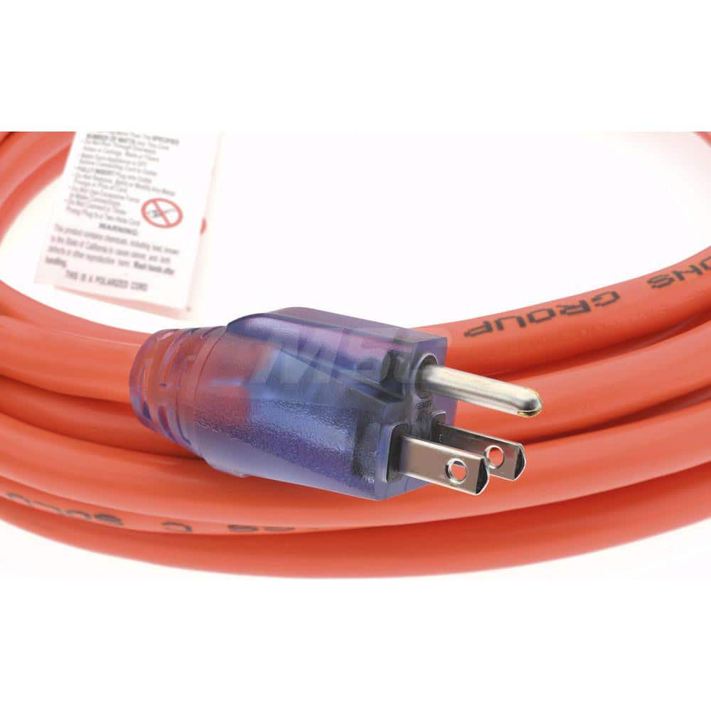 ProGlo 25 ft 12/3 SJTW Orange Coldweather Lighted Extension Cord D17442025