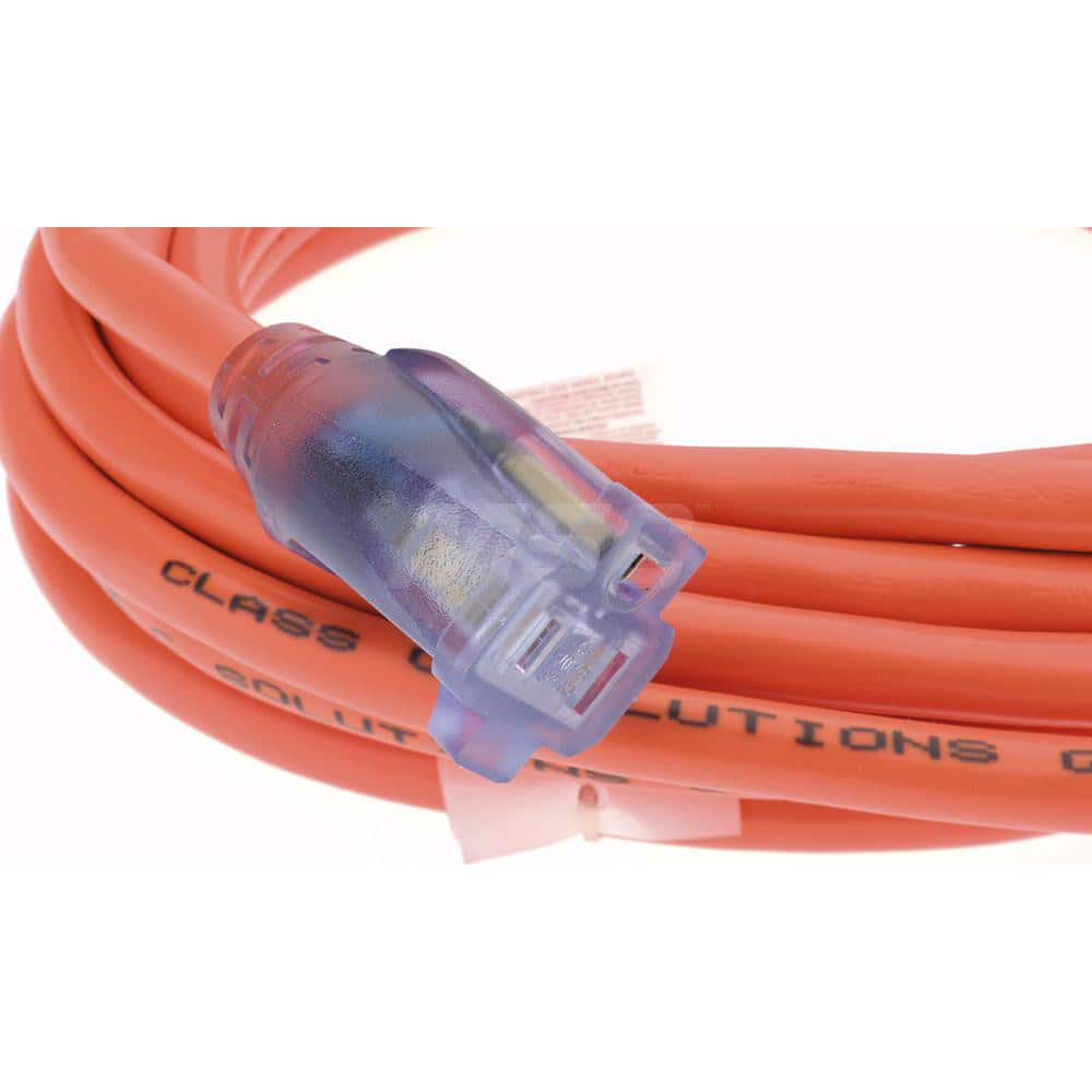 ProGlo 25 ft 12/3 SJTW Orange Coldweather Lighted Extension Cord D17442025