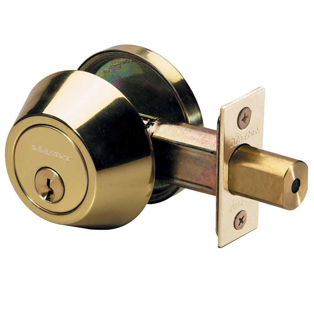 Polished Brass Finished Single Cylinder Door Deadbolt DS0603KA4