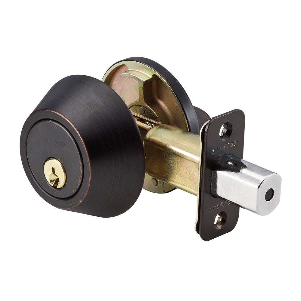 Aged Bronze Finished Single Cylinder Door Deadbolt DS0612PKA4S