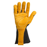 Welding Gloves 3X Black/Yellow Premium Leather MIG/TIG DXMF020513XL