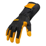 Welding Gloves 2X Black/Yellow Premium Leather TIG DXMF030512XL