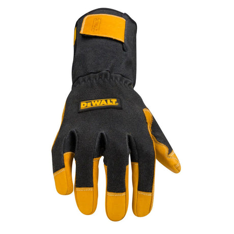 Welding Gloves 2X Black/Yellow Premium Leather TIG DXMF030512XL