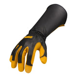 Welding Gloves 2X Black/Yellow Premium Leather DXMF040512XL