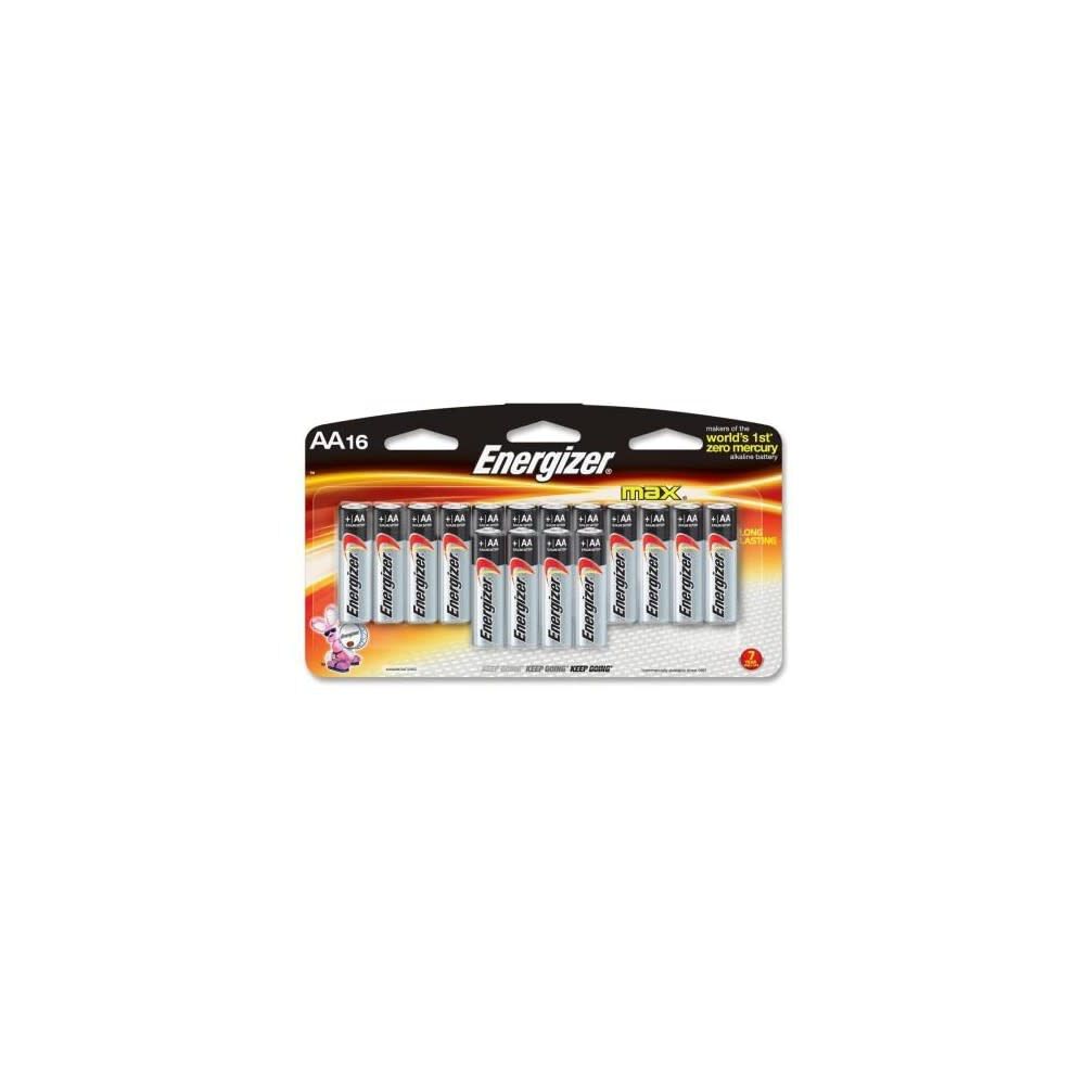 MAX Alkaline AA Batteries 1.5V 16pk E91LP-16