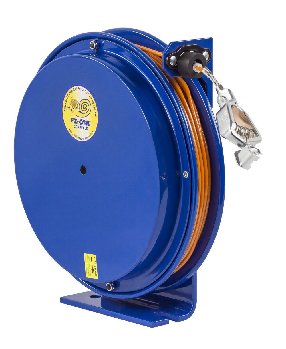 Safety System Spring Driven Static Discharge Cord Reel 50' EZ-SD-50