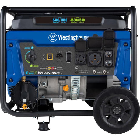 Dual Fuel Portable Generator with CO Sensor WGEN5300DFCV