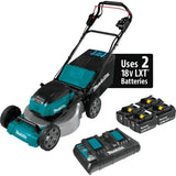 18V X2 (36V) LXT LithiumIon Brushless Cordless 21in Lawn Mower Kit with 4 Batteries (5.0Ah) XML07PT1