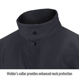 Welding Jacket 9oz Black FR Cotton 5X FBK9-30C-5XL