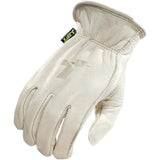 Gloves Top-Grain Cowhide Leather 8 Seconds Medium Off-White G8S-6SM