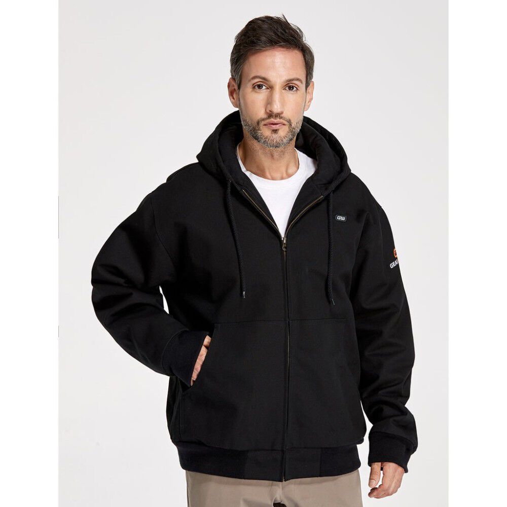 Mens Black Heated Canvas Jacket Kit Large GMJC-03A-BK05