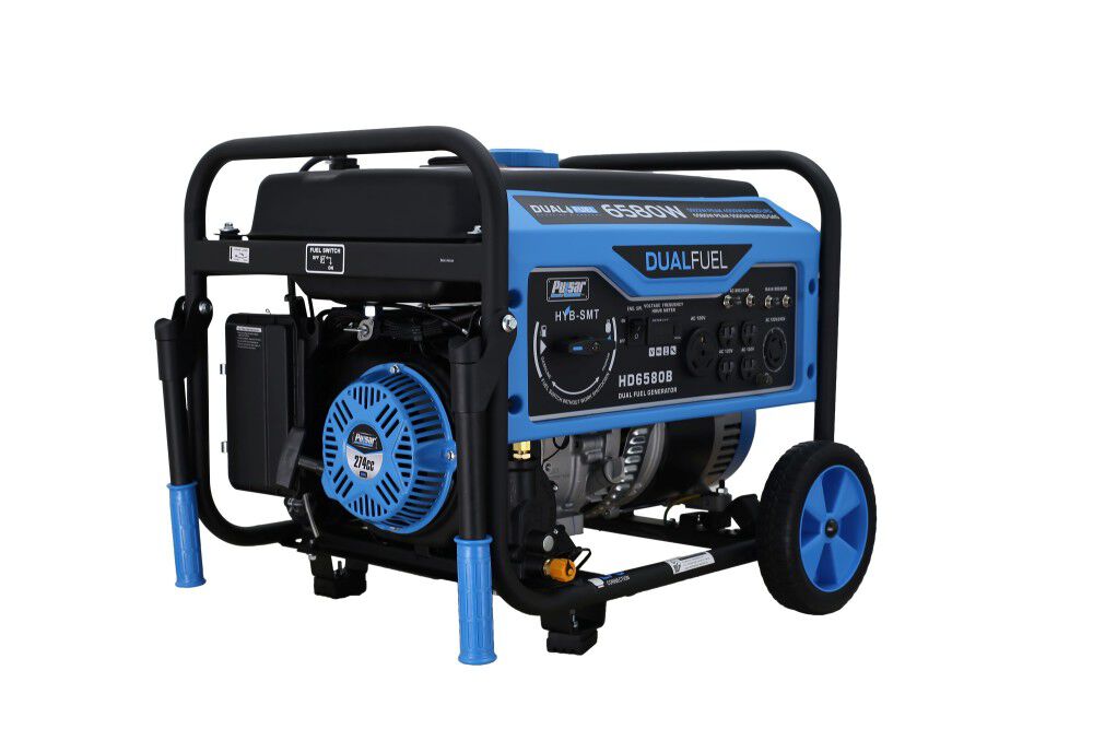 Generator 6580 Watt Dual Fuel Portable HD6580B