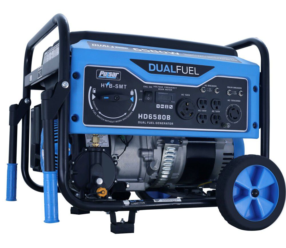 Generator 6580 Watt Dual Fuel Portable HD6580B