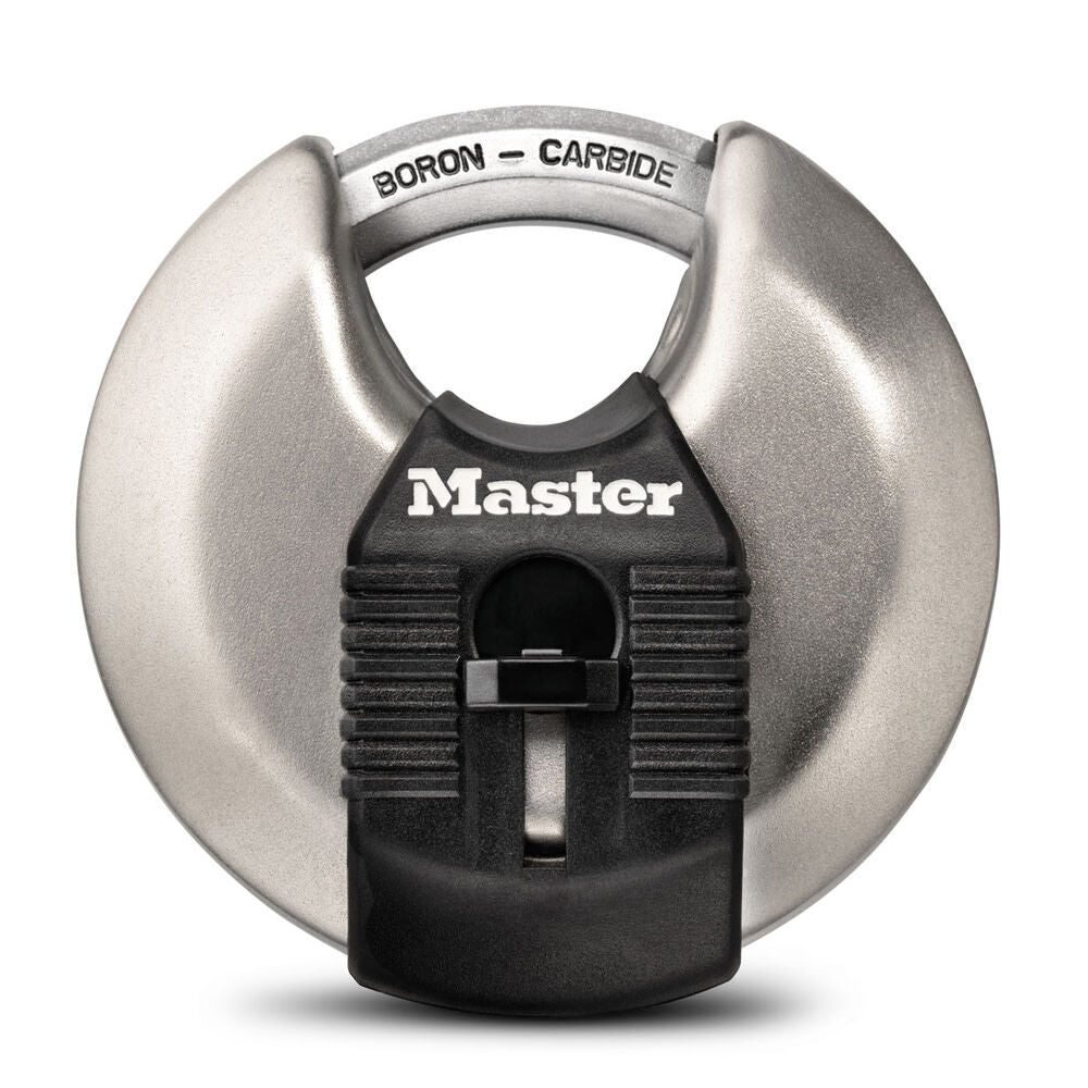 3-1/8 in Width Keyed Different Stainless Steel Discus Padlock M50XKADCCSEN