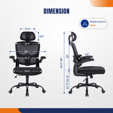 Ergonomic Desk Chair with Adjustable Lumbar Support