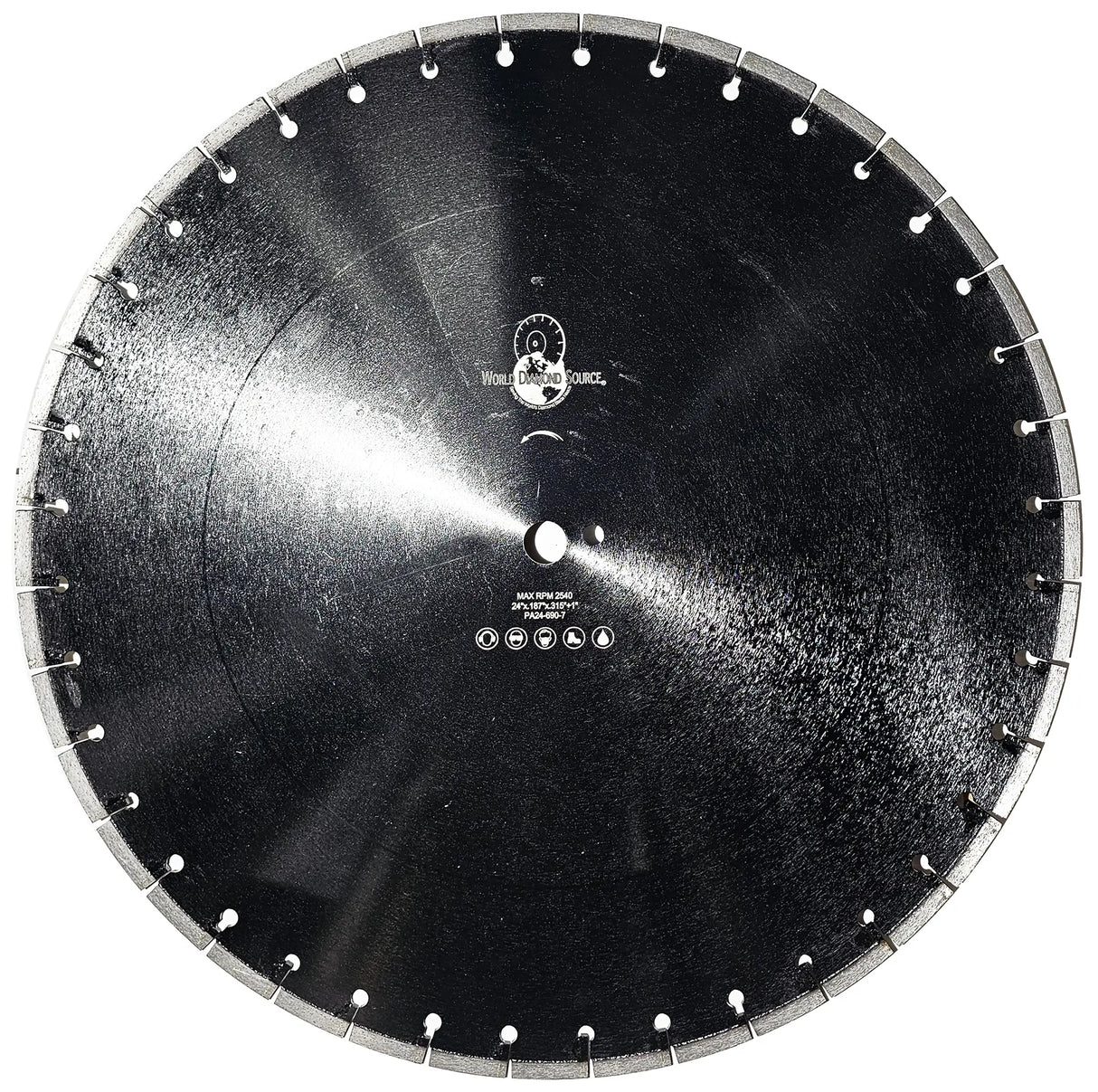 24″ x .187″ x 1″ wph – Pro Asphalt Blade