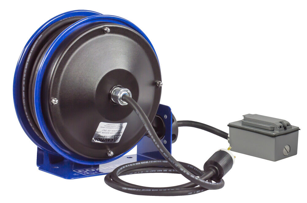 Compact Spring Driven Cord Reel Duplex GFIC Rec 12GA x 30' PC10-3012-F