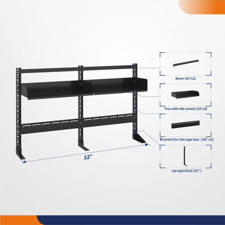 Accessories Set for Assembly 52" Widened Version