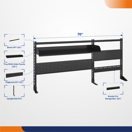 Accessories Set for Assembly 70" Extra Widened Version