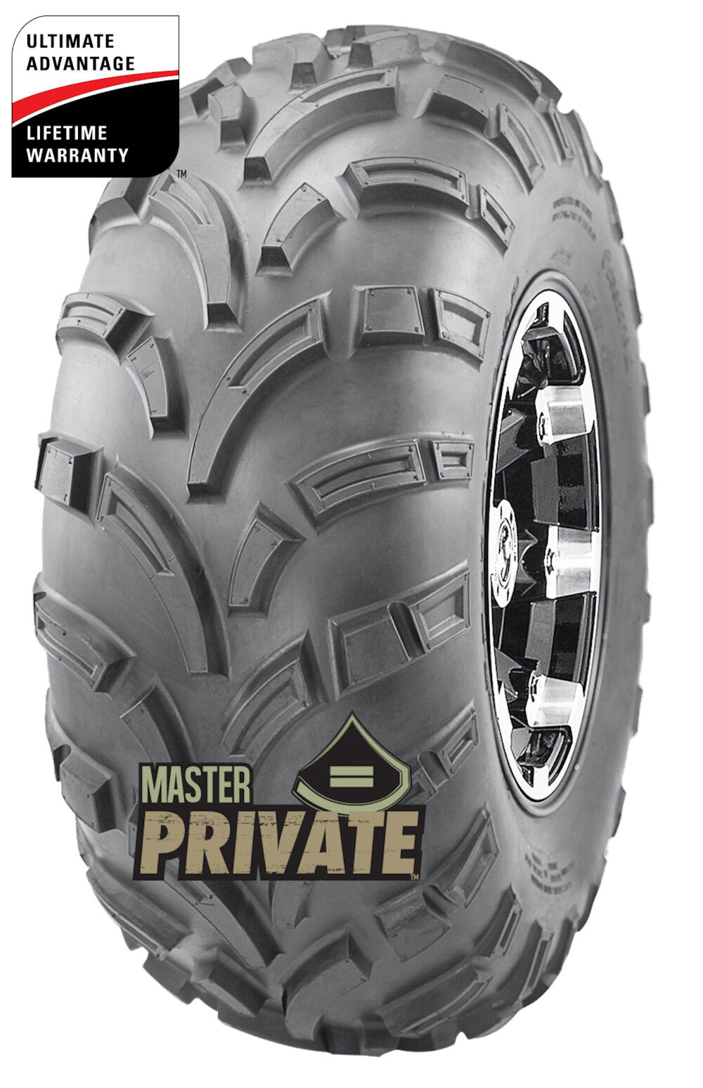 ATV 25x10.00-12 6P TL Private ATV Tire (Tire Only) 541227