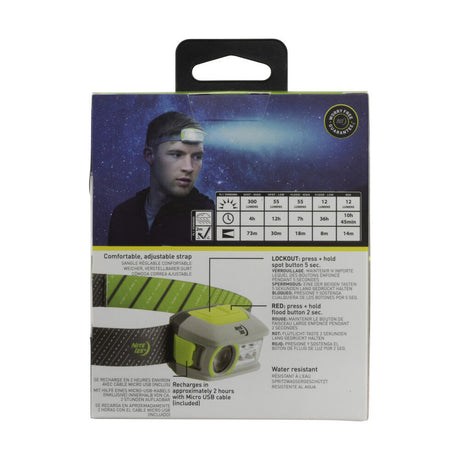 Radiant 300 Headlamp Rechargeable Lime Green R300RH-17R8