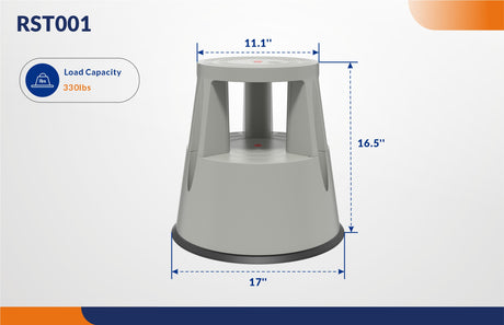 Plastic Rolling Step Stool
