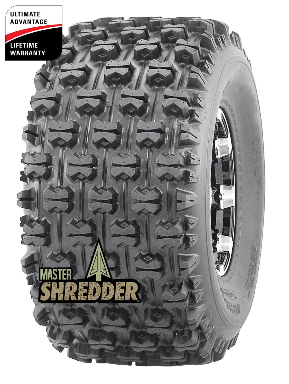 ATV 20x10.00-9 6P TL Shredder (Rear) ATV Tire (Tire Only) 540915
