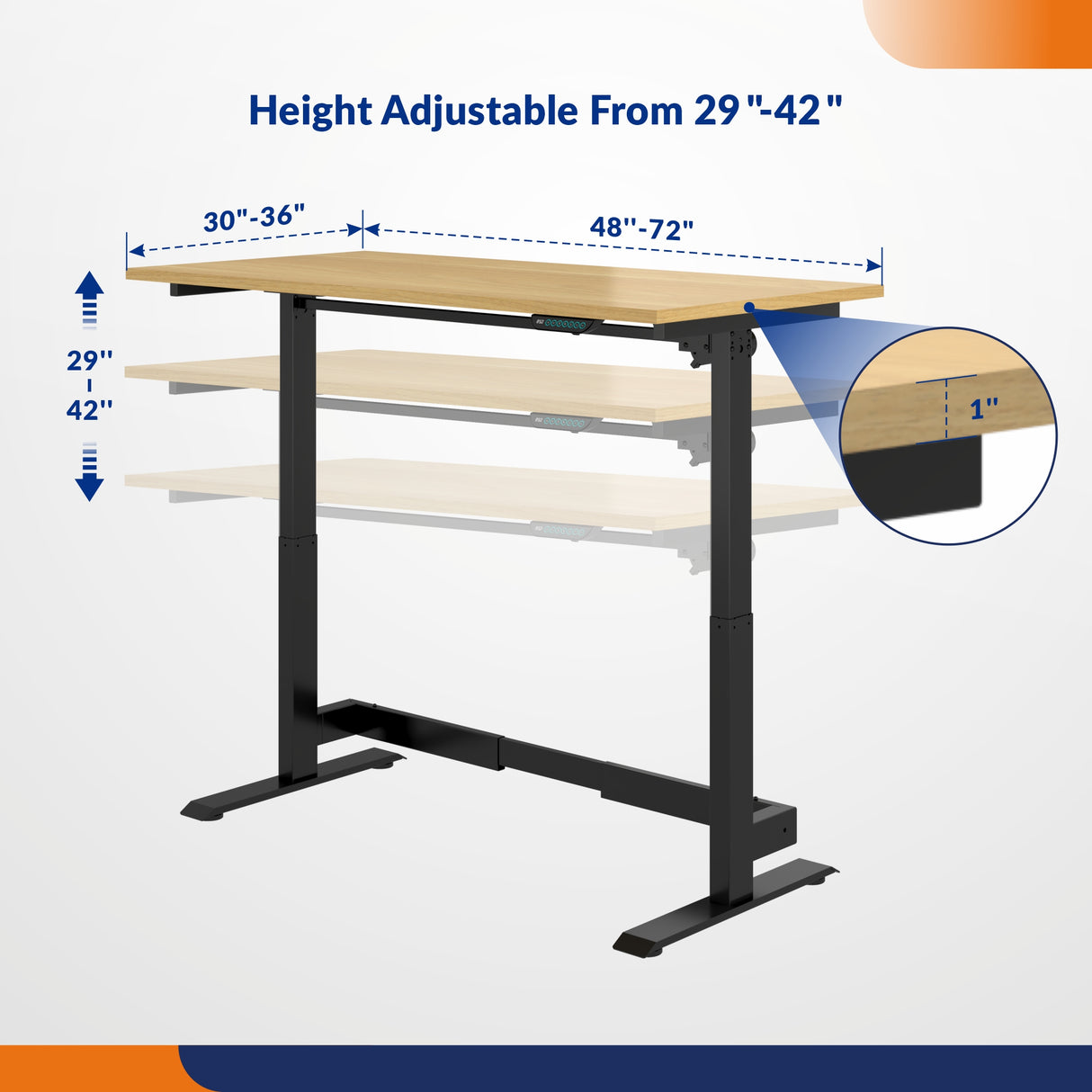 Economy Electric Height Adjustable Workbench WB1