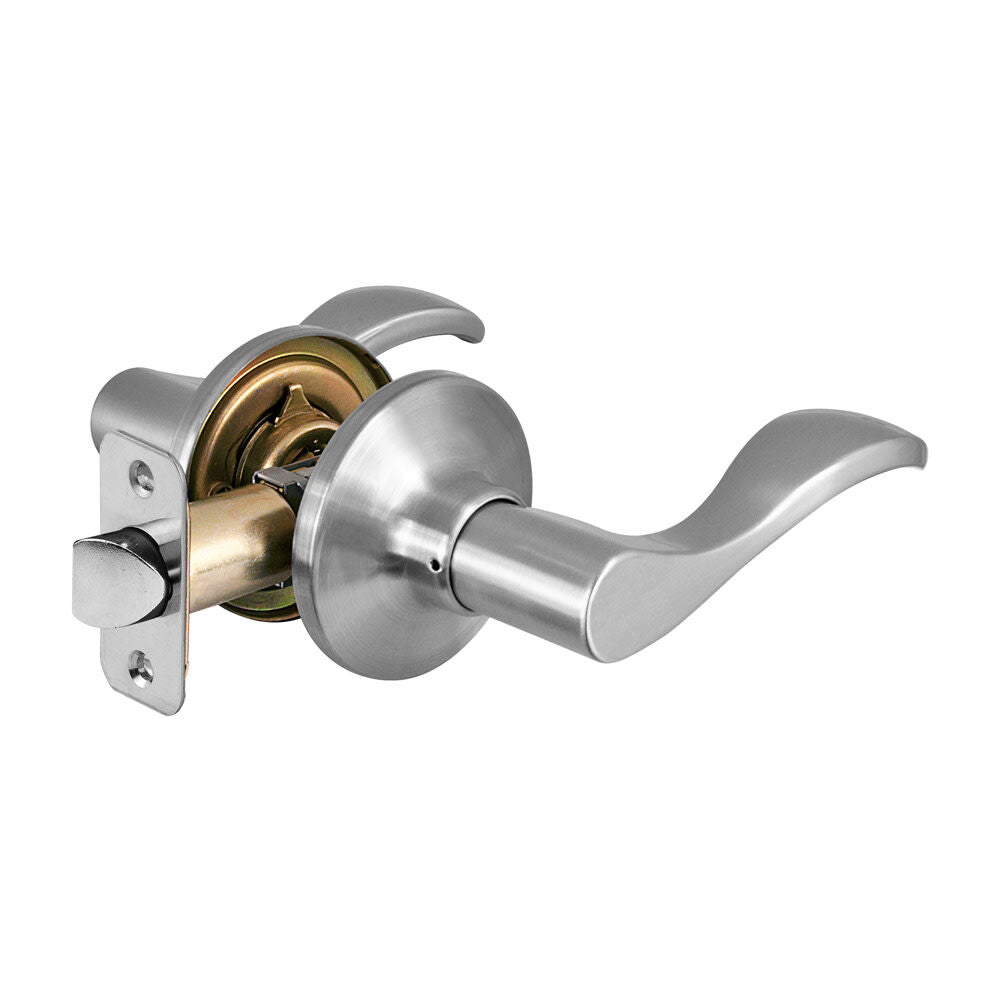 Satin Nickel Finished Hall and Closet Passage Door Lever WL0415BOX