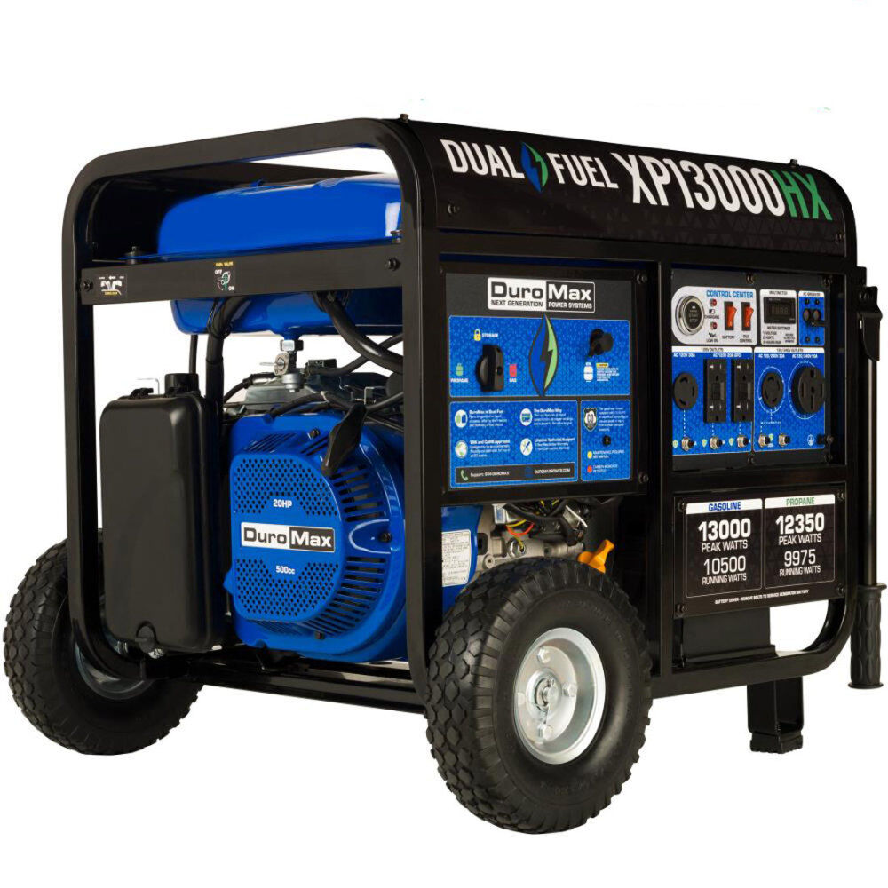 Generator with CO Alert 13000Watt 500cc Dual Fuel Gas Propane Portable XP13000HX