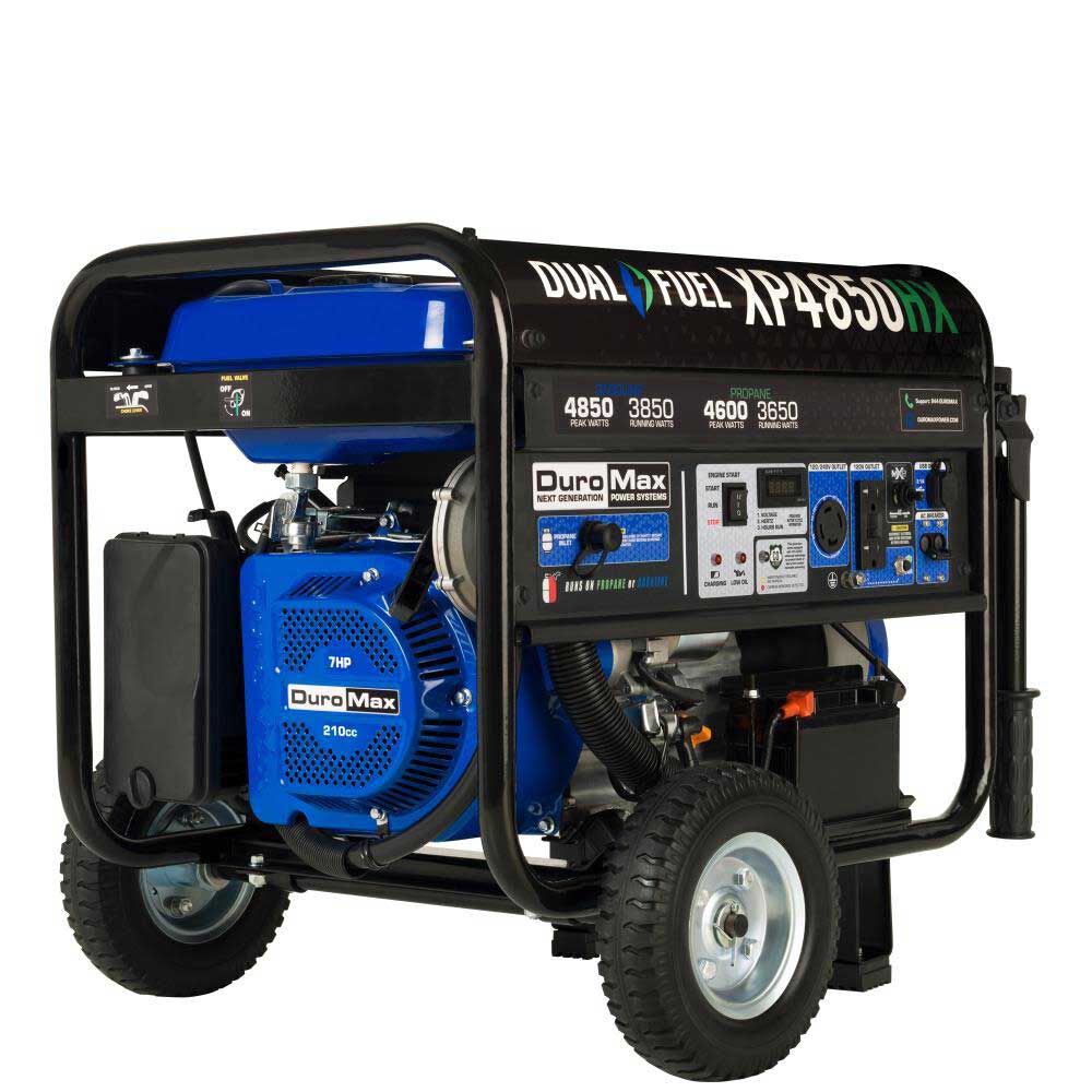 Generator Dual Fuel Gas Propane Portable with CO Alert 4850 Watt XP4850HX