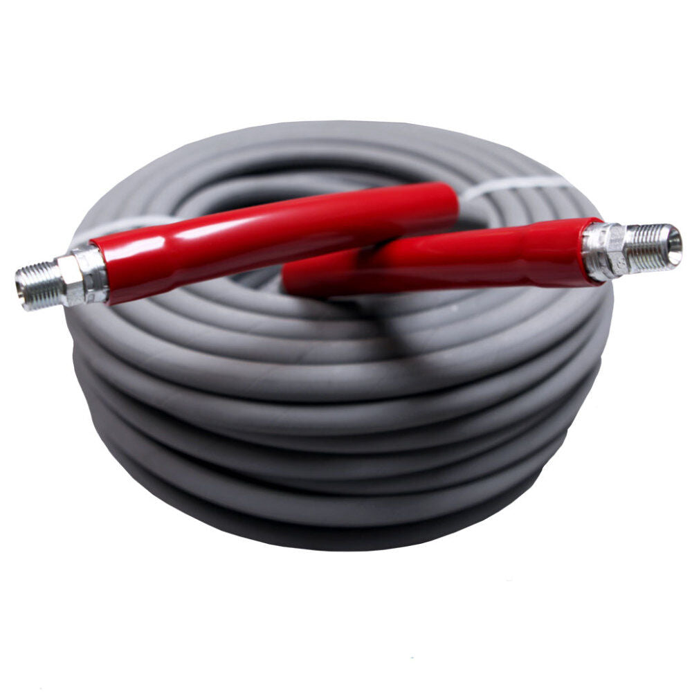 Grey Non-Marking Pressure Washer Hose 3/8in X 100' 6000 PSI 3/8in SLD/SWL 11-111029