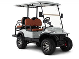 EV 48V Electric 2+2 Passenger Lifted Golf Car Silver EV1 4L-SILVER-23