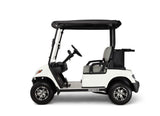 EV Advent 2 Passenger 48V Electric Golf Cart with Bag Rack, Golf Package, White AD 2GP-WHITE-24