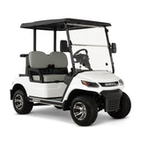 EV Advent 2 Passenger 48V Electric Golf Cart with Bag Rack, Golf Package, White AD 2GP-WHITE-24