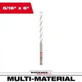 3/16 In. X 4 In. X 6 In. SHOCKWAVE Carbide Multi-Material Drill Bit