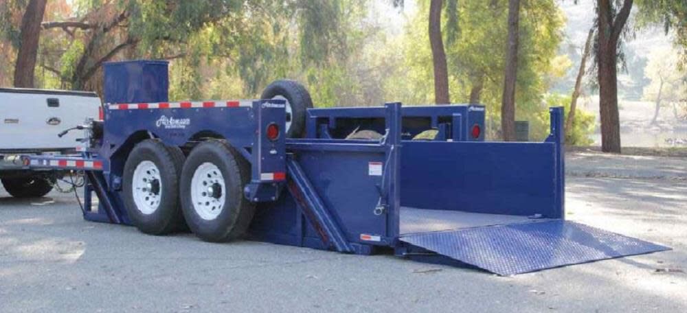 12' 5in Drop Deck & Dump Trailer 74in Deck Width - 10000# Capacity 3D12