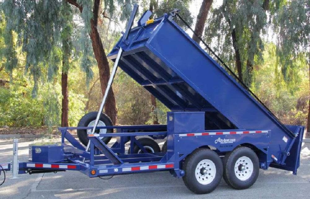 12' 5in Drop Deck & Dump Trailer 74in Deck Width - 10000# Capacity 3D12