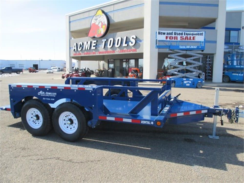 14' Drop Deck Flatbed Trailer 75in Deck Width - 10000# Capacity RENTAL14