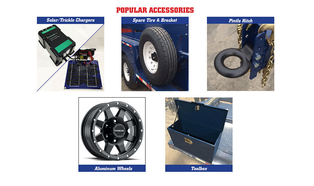 14' Drop Deck Flatbed Trailer 75in Deck Width - 10000# Capacity RENTAL14