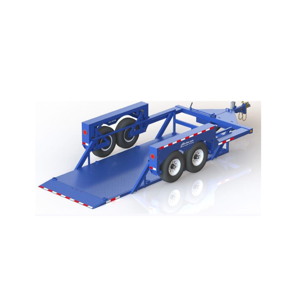 16' Hydraulic Drop Deck Tandem Axle Flatbed Trailer T16-14