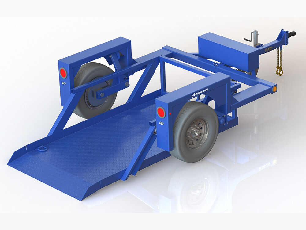 8'6in Drop Deck Flatbed Trailer 52in Deck Width - 3500# Capacity S8-35