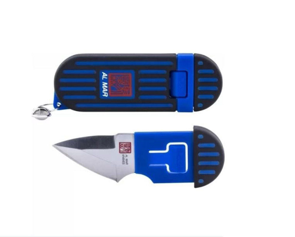 1.3in Stinger Keychain Fixed Knife, Blue AMK1001BKBL_BL